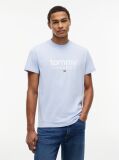 Blue Logo Graphic Slim T-Shirt  Men