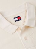 Beige Regular Fit Washed Waffle Knit Polo Shirt  Men