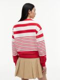 Multi Tommy Badge Stripe Relaxed Sweatshirt  Women