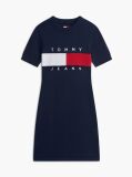 Blue Tommy Flag Slim Mini Jumper Dress  Women