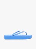 Blue Repeat Logo Platform Flip-Flops  Women