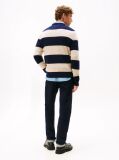 Multi Pure Lambswool Crew Neck Jumper  Men