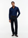 Blue Flex Slim Fit Poplin Shirt  Men