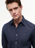 Blue TH Flex Regular Fit Dobby Shirt  Men
