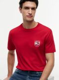 Red Wavy Flag T-Shirt  Men