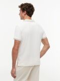 Beige Regular Fit Jacquard Collar Structured Polo Shirt  Men