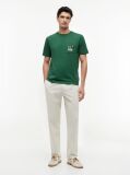 Green Floral Graphic Pocket T-Shirt  Men