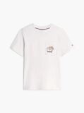 Beige Floral Graphic Pocket T-Shirt  Men