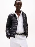 Black Ultra Light Down Mock Neck Jacket  Women