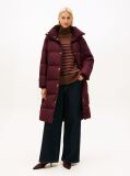 Red Crest Embroidery Down Puffer Coat  Women