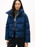 Blue Crest Embroidery Down Puffer Jacket  Women