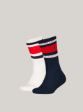 Multi Tommy Hilfiger Socks With Sport Striped Design 2 Pack  Kids Unisex