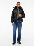 Black Water Repellent Ripstop Alaska Puffer Jacket  Men