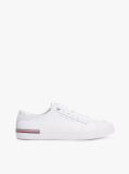 White Debossed Logo Trainers  Men