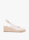 Beige Hemp Slingback Wedge Espadrilles  Women