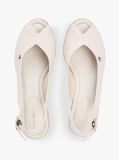 Beige Hemp Slingback Wedge Espadrilles  Women
