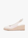 Beige Hemp Slingback Wedge Espadrilles  Women