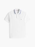 White Performance Tipped Regular Polo  Men