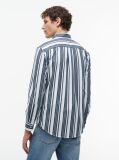 Multi Regular Fit Multicolour Stripe Poplin Shirt  Men
