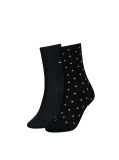 Black 2-Pack Tommy Hilfiger Dot Women's Socks  Women