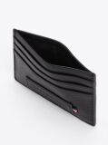 Black Premium Leather Logo Card Holder  Men