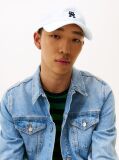 White Contrast TH Monogram Baseball Cap  Men