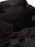 Black Metal Logo Crossbody Sling Bag  Men