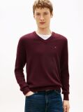 Red V-Neck Regular Fit Jumper  Men