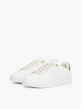 White Low Cut Lace Up Sneakers  Girls