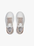 White Low Cut Lace Up Sneakers  Girls