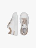 White Low Cut Lace Up Sneakers  Girls