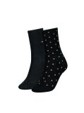 Black 2-Pack Tommy Hilfiger Dot Women's Socks  Women