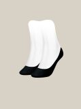 Black Tommy Hilfiger Women's Invisible Footie Socks 2 pack  Women