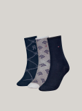 Multi Tommy Hilfiger Women's Classic Socks 3 pack Gift Box  Women