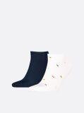White Tommy Hilfiger Men's Sneaker Socks - 2 Pack  Men