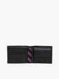 Black Mesh Flap Wallet  Men