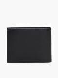 Black Signature Stripe Trifold Wallet  Men