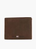 Brown Leather Flap Wallet  Men