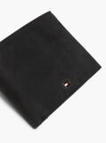 Black Leather Trifold Wallet  Men