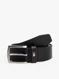 Black Denton Leather Belt  Men