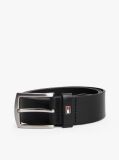 Black Denton Leather Belt  Men