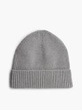 Grey Hilfiger Flag Beanie with Cashmere  Men