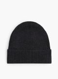Grey Hilfiger Flag Beanie with Cashmere  Men