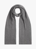 Grey Hilfiger Flag Embroidery Scarf with Cashmere  Men