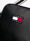 Black City Contrast Strap Reporter Bag  Men