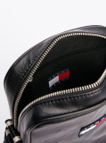 Black City Contrast Strap Reporter Bag  Men