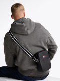 Black City Contrast Strap Reporter Bag  Men