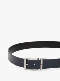 Blue Reversible Leather Belt  Men
