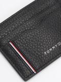 Black TH Business Corporate Leather Card Holder  Men