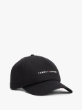 Black Six-Panel Baseball Cap  Men